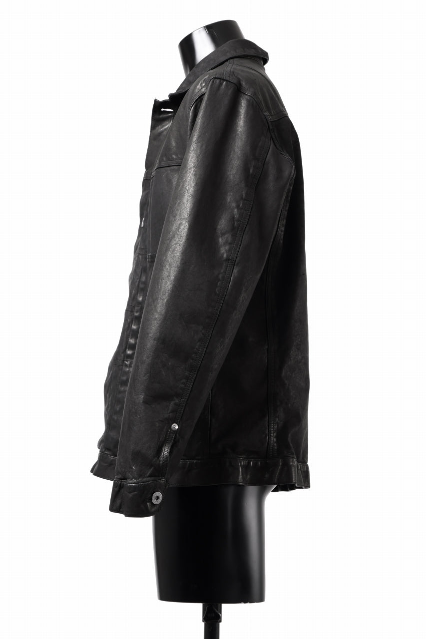 Load image into Gallery viewer, ISAMU KATAYAMA BACKLASH JEAN JACKET / GARMENT DYED - JP WET WHITE HORSE (BLACK)
