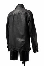 Load image into Gallery viewer, ISAMU KATAYAMA BACKLASH JEAN JACKET / GARMENT DYED - JP WET WHITE HORSE (BLACK)