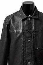 Load image into Gallery viewer, ISAMU KATAYAMA BACKLASH JEAN JACKET / GARMENT DYED - JP WET WHITE HORSE (BLACK)