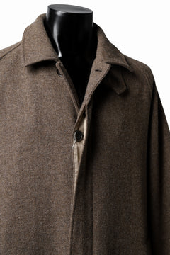 画像をギャラリービューアに読み込む, COLINA MAC COAT / BRITISH SUFFOLK TWEED (BROWN)