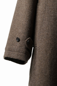 画像をギャラリービューアに読み込む, COLINA MAC COAT / BRITISH SUFFOLK TWEED (BROWN)
