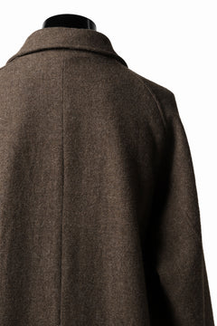 画像をギャラリービューアに読み込む, COLINA MAC COAT / BRITISH SUFFOLK TWEED (BROWN)