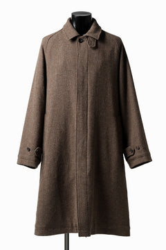 画像をギャラリービューアに読み込む, COLINA MAC COAT / BRITISH SUFFOLK TWEED (BROWN)