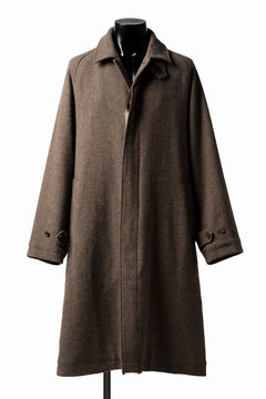 画像をギャラリービューアに読み込む, COLINA MAC COAT / BRITISH SUFFOLK TWEED (BROWN)