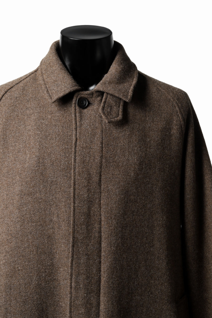 画像をギャラリービューアに読み込む, COLINA MAC COAT / BRITISH SUFFOLK TWEED (BROWN)