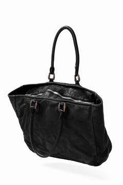画像をギャラリービューアに読み込む, ISAMU KATAYAMA BACKLASH ZIP TOTE BAG / Rough Steer OBJECT DYED (BLACK)