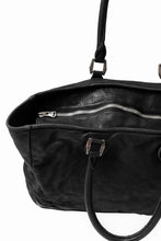 画像をギャラリービューアに読み込む, ISAMU KATAYAMA BACKLASH ZIP TOTE BAG / Rough Steer OBJECT DYED (BLACK)