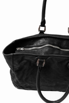画像をギャラリービューアに読み込む, ISAMU KATAYAMA BACKLASH ZIP TOTE BAG / Rough Steer OBJECT DYED (BLACK)