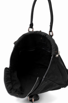 画像をギャラリービューアに読み込む, ISAMU KATAYAMA BACKLASH ZIP TOTE BAG / Rough Steer OBJECT DYED (BLACK)