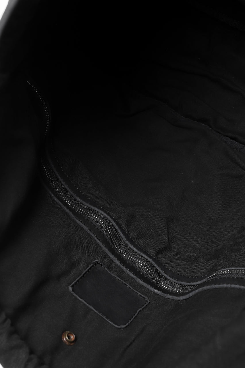 画像をギャラリービューアに読み込む, ISAMU KATAYAMA BACKLASH ZIP TOTE BAG / Rough Steer OBJECT DYED (BLACK)