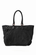 画像をギャラリービューアに読み込む, ISAMU KATAYAMA BACKLASH ZIP TOTE BAG / Rough Steer OBJECT DYED (BLACK)