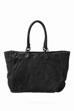 画像をギャラリービューアに読み込む, ISAMU KATAYAMA BACKLASH ZIP TOTE BAG / Rough Steer OBJECT DYED (BLACK)