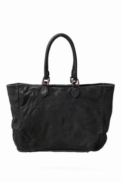 Load image into Gallery viewer, ISAMU KATAYAMA BACKLASH ZIP TOTE BAG / OBJECT DYED ROUGH STEER (BLACK)