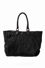 画像をギャラリービューアに読み込む, ISAMU KATAYAMA BACKLASH ZIP TOTE BAG / Rough Steer OBJECT DYED (BLACK)