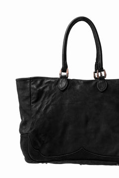 画像をギャラリービューアに読み込む, ISAMU KATAYAMA BACKLASH ZIP TOTE BAG / Rough Steer OBJECT DYED (BLACK)