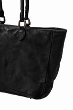 画像をギャラリービューアに読み込む, ISAMU KATAYAMA BACKLASH ZIP TOTE BAG / Rough Steer OBJECT DYED (BLACK)