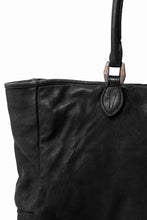 画像をギャラリービューアに読み込む, ISAMU KATAYAMA BACKLASH ZIP TOTE BAG / Rough Steer OBJECT DYED (BLACK)