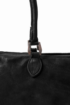 画像をギャラリービューアに読み込む, ISAMU KATAYAMA BACKLASH ZIP TOTE BAG / Rough Steer OBJECT DYED (BLACK)