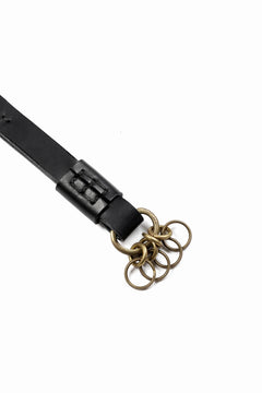 画像をギャラリービューアに読み込む, KLASICA LONG ROOM KEY RING HOLDER / TEMPESTI OILED (BLACK)
