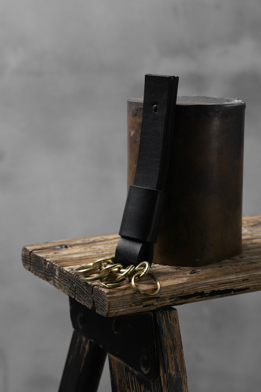 画像をギャラリービューアに読み込む, KLASICA LONG ROOM KEY RING HOLDER / TEMPESTI OILED (BLACK)