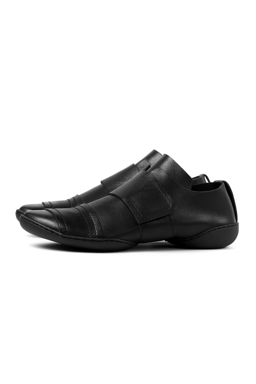 画像をギャラリービューアに読み込む, KLASICA x trippen "KLAS" VELCRO HALF SHOES / BLACK WAW (BLACK)