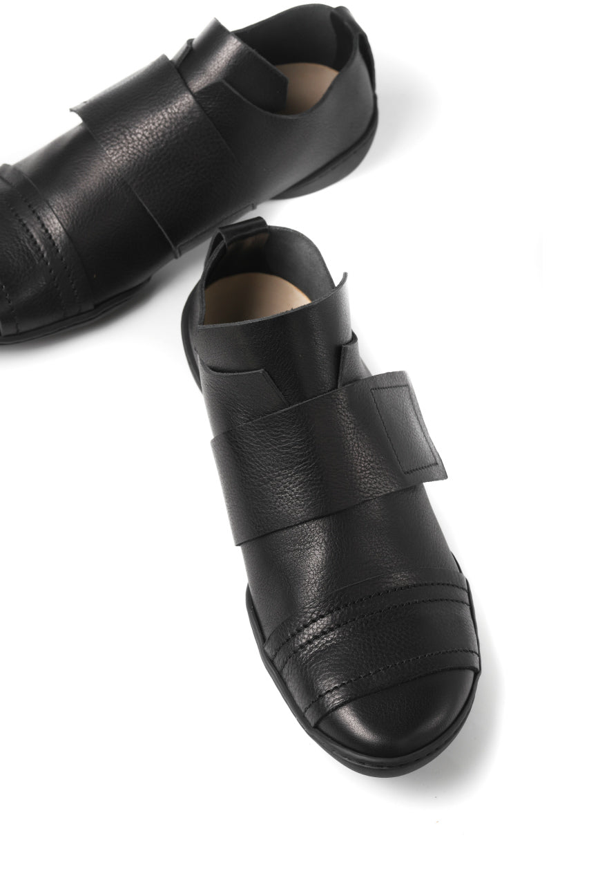 画像をギャラリービューアに読み込む, KLASICA x trippen "KLAS" VELCRO HALF SHOES / BLACK WAW (BLACK)