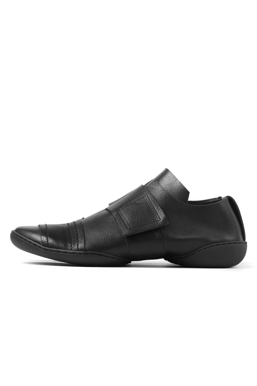 画像をギャラリービューアに読み込む, KLASICA x trippen "KLAS" VELCRO HALF SHOES / BLACK WAW (BLACK)