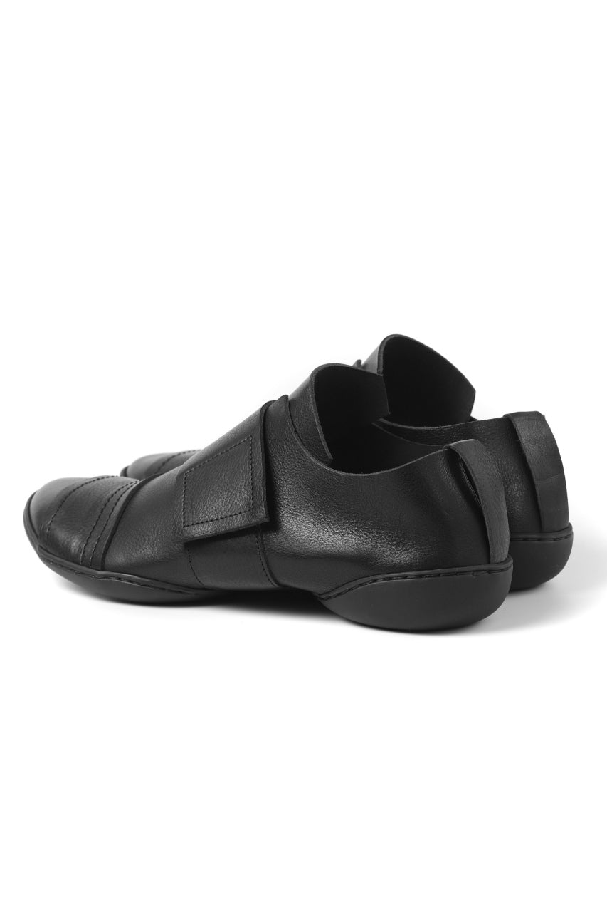 画像をギャラリービューアに読み込む, KLASICA x trippen "KLAS" VELCRO HALF SHOES / BLACK WAW (BLACK)