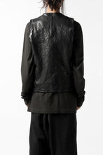 画像をギャラリービューアに読み込む, ISAMU KATAYAMA BACKLASH exclusive LEATHER VEST / ITALY DOUBLE SHOULDER (BLACK)