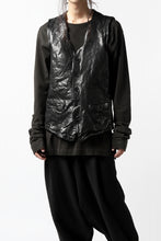 画像をギャラリービューアに読み込む, ISAMU KATAYAMA BACKLASH exclusive LEATHER VEST / ITALY DOUBLE SHOULDER (BLACK)