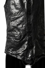 画像をギャラリービューアに読み込む, ISAMU KATAYAMA BACKLASH exclusive LEATHER VEST / ITALY DOUBLE SHOULDER (BLACK)