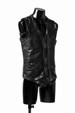 画像をギャラリービューアに読み込む, ISAMU KATAYAMA BACKLASH exclusive LEATHER VEST / ITALY DOUBLE SHOULDER (BLACK)