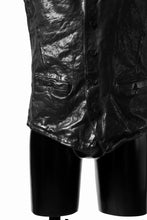 画像をギャラリービューアに読み込む, ISAMU KATAYAMA BACKLASH exclusive LEATHER VEST / ITALY DOUBLE SHOULDER (BLACK)