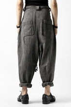 画像をギャラリービューアに読み込む, daska x LOOM exclucive wide tapered pants / organic cotton weave (sumi dyed)