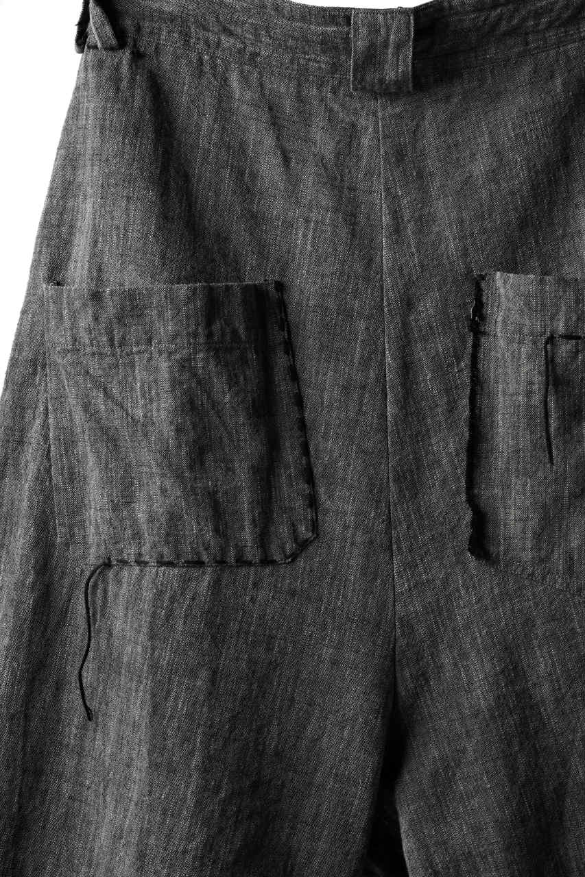 画像をギャラリービューアに読み込む, daska x LOOM exclucive wide tapered pants / hand stitch detail (sumi dyed)