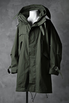 Load image into Gallery viewer, KLASICA WATER FALL MODS COAT / Ventile® UK L24 (OLIVE)