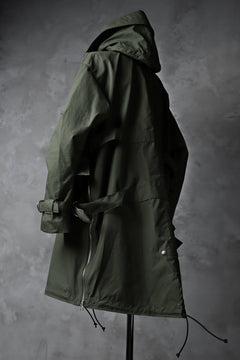 Load image into Gallery viewer, KLASICA WATER FALL MODS COAT / Ventile® UK L24 (OLIVE)