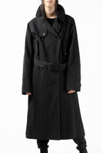 Load image into Gallery viewer, KLASICA GRANADO(NW) TRENCH COAT / TRI MIX HIGH DENSITY PLAIN (BLACK)