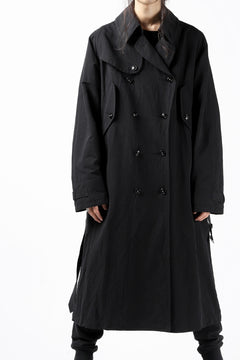 Load image into Gallery viewer, KLASICA GRANADO(NW) TRENCH COAT / TRI MIX HIGH DENSITY PLAIN (BLACK)