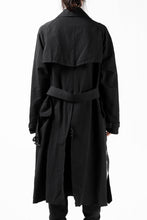 Load image into Gallery viewer, KLASICA GRANADO(NW) TRENCH COAT / TRI MIX HIGH DENSITY PLAIN (BLACK)