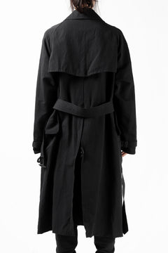 Load image into Gallery viewer, KLASICA GRANADO(NW) TRENCH COAT / TRI MIX HIGH DENSITY PLAIN (BLACK)