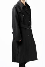Load image into Gallery viewer, KLASICA GRANADO(NW) TRENCH COAT / TRI MIX HIGH DENSITY PLAIN (BLACK)