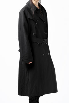 Load image into Gallery viewer, KLASICA GRANADO(NW) TRENCH COAT / TRI MIX HIGH DENSITY PLAIN (BLACK)