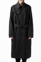 Load image into Gallery viewer, KLASICA GRANADO(NW) TRENCH COAT / TRI MIX HIGH DENSITY PLAIN (BLACK)