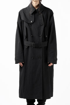 Load image into Gallery viewer, KLASICA GRANADO(NW) TRENCH COAT / TRI MIX HIGH DENSITY PLAIN (BLACK)