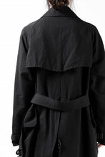 Load image into Gallery viewer, KLASICA GRANADO(NW) TRENCH COAT / TRI MIX HIGH DENSITY PLAIN (BLACK)