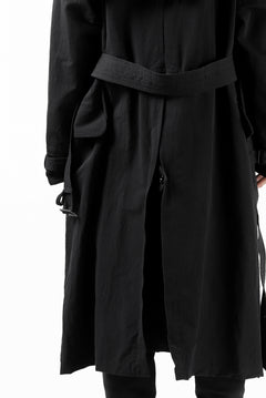 Load image into Gallery viewer, KLASICA GRANADO(NW) TRENCH COAT / TRI MIX HIGH DENSITY PLAIN (BLACK)