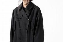 Load image into Gallery viewer, KLASICA GRANADO(NW) TRENCH COAT / TRI MIX HIGH DENSITY PLAIN (BLACK)