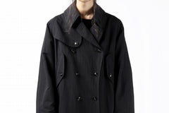 Load image into Gallery viewer, KLASICA GRANADO(NW) TRENCH COAT / TRI MIX HIGH DENSITY PLAIN (BLACK)