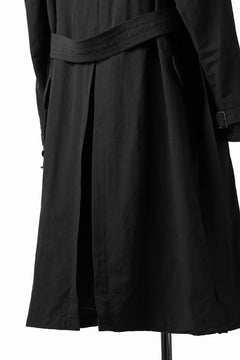 Load image into Gallery viewer, KLASICA GRANADO(NW) TRENCH COAT / TRI MIX HIGH DENSITY PLAIN (BLACK)